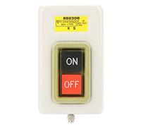 Autobloqueo 3P encendido apagado interruptor de botón AC 380V 3.7kW | Los terminales de tornillo facilitan el cableado.Este interruptor de botón 3P con bloqueo automático controla los motores dir