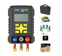 AUTOOL LM150 Juego de manómetros digitales para sistemas de climatización, comprobador de vacío, presión, temperatura y fugas para sistemas de aire acondicionado,compatible R12, R22, R32, R407C, R404A