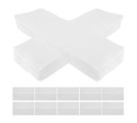 AUTSUPPL Toallas Desechables para Invitados de Papel Resistentes y Plegadas en 3, 200 Unidades Ideales para Oficinas y Baños Públicos