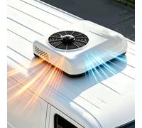 AUTUMFLATGAO Aire Acondicionado Caravana de 12 V/24 V, 2200W Frío y Calor, Ultra Silencioso 20dB, Aire Acondicionado de Techo con Control Remoto para Camper Furgoneta Camión Autocaravana 12V