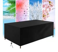 AUWUUA Fundas para Muebles de Jardín Impermeables 220x70x70cm/LxAxA Tela Oxford 420D Funda para Mesa de Patio, Funda para Sofá de Exterior Resistente al Viento Anti-UV Mejorada Resistente al Desgarro