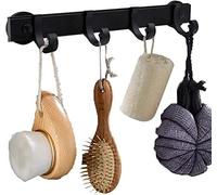 AUXPhome Estante magnético para herramientas de barbacoa, organizador universal para nevera, soporte para cubiertos, toallero, 4 ganchos ajustables para colgar utensilios de cocina, pinzas, guantes de
