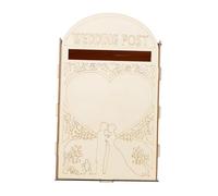 AUYXSSZ Elegante buzón de para Madera para Bodas, Estilo Vintage, Ideal para Tarjetas y Sobres Ocasiones Especiales, Estilo B