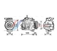 AVA Deutschland GmbH Compresor, aire acondicionado para BMW: X5 (Ref: BWAK444)
