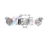 AVA Deutschland GmbH Compresor, aire acondicionado para MINI: MINI (Ref: BWAK076)