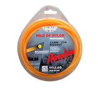 Avalon - Hilo Redondo de Nylon Universal para Desbrozadora y Cortacésped (3,3 mm x 23 m) - Alta Durabilidad y Rendimiento Óptimo en Las tareas de desbroce