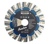 Avalon Serie PRO | Disco de corte de Diamante 125 mm x 22,2 para hormigón, piedra y ladrillo. Disco diamantado universal 125mm x 22,2 x 2,2 y segmento de diamante H-15 mm para radial