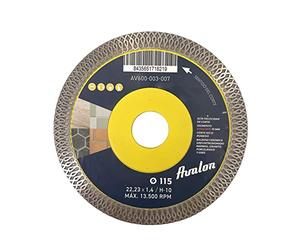 Avalon Serie PRO | Disco de Diamante Porcelánico 115 mm para amoladora. Disco para corte de porcelánico, cerámica, granito y mármol tanto en seco como en húmedo.