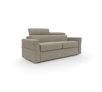 Avalon sofá cama con colchón de 18 cm de altura en tejido impermeable 180 cm (120x197 cm) marrón