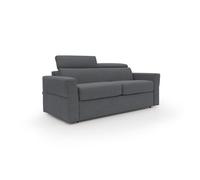 Avalon sofá cama con colchón de 18 cm de altura en tejido impermeable 200 cm (140x197 cm) antracita
