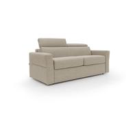 Avalon sofá cama con colchón de 18 cm de altura en tejido impermeable 200 cm (140x197 cm) beige