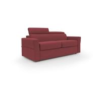 Avalon sofá cama con colchón de 18 cm de altura en tejido impermeable 200 cm (140x197 cm) rojo
