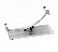 Avalon Soporte Jamonero basculante de Acero Inoxidable, 50 x 18 x 20,5 cm, Base Ajustable, Cabezal Horquilla Tipo C
