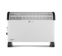 Avant av7580 - convector con calefactor de aire 2000w con 3 niveles de potencia: 750w - 1250w - 2000w. termostato regulable, asas para transporte, protección sobrecalentamiento. color gris
