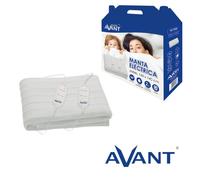 AVANT Calientacamas Doble 160x140 cm, 120W - Manta Eléctrica para Cama Grande