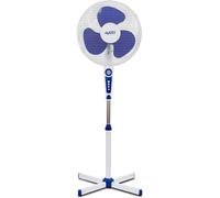 Avant Ventilador de pie Ventilador Oscilante 45W con 3 velocidades Altura regulable Ventilador con Rejilla de nido de abeja Altura 40cm Pie en Cruz, color BLANCO