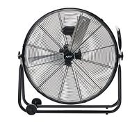 Avant - Ventilador Industrial de Suelo | Diámetro 60CM (24”) Pulgadas | 3 Aspas | Potencia 160W | 3 Velocidades | Ruedas de transporte | Black Edition