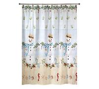 Avanti Linens Coastal Snowman Collection, poliéster, Multicolor, Cortina de Ducha