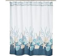Avanti Linens - Cortina de Ducha, decoración de baño Inspirada en el Paisaje oceánico (colección Laguna Azul)