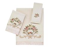 Avanti Linens - Juego de Toallas de 3 Piezas, algodón Suave y Absorbente, Accesorios de baño inspirados en Flores (colección Rosefan)