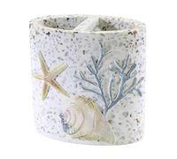 Avanti Linens Portacepillos de Dientes de Resina, Accesorios para encimera (Coastal Terrazo Collection)