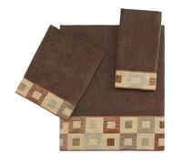 Avanti Linens Precision Collection - Juego de 3 Toallas adornadas, Color Moca
