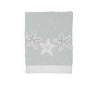 Avanti Linens Sequin Shells Bathroom Colección de Conchas de Lentejuelas, Algodón, Multicolor, de Mano