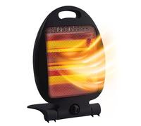 Avilia Calefacción Eléctrica de Cuarzo con 2 Intensidades de Calefacción 400/800W - Ideal para Calefacción Dormitorio, Baño u Oficina con Base Antivuelco, Sistema de Seguridad y