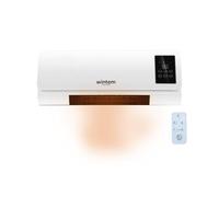 Avilia - Convector eléctrico de pared con control remoto práctico y pantalla LED intuitiva de 2000 W, alas oscilantes para una distribución uniforme del calor y un temporizador de hasta 6 horas