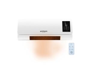 Avilia - Convector eléctrico de pared con control remoto práctico y pantalla LED intuitiva de 2000 W, alas oscilantes para una distribución uniforme del calor y un temporizador de hasta 6 horas