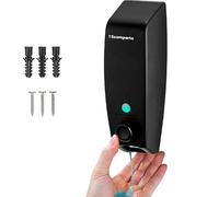 Avilia Dispensador de jabón Negro con 1 Compartimento de 450 ml, Ideal para jabón y champú, diseño Moderno y Elegante, Sistema de dispensación preciso, plástico Resistente