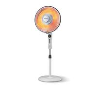 Avilia Horno eléctrico satelital con elemento de carbono 500/1000 W, temporizador, mando a distancia y oscilación para calefacción rápida y de bajo consumo