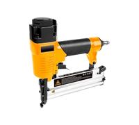 Avilia Pistola lanzadora de grapas y clavos neumática con accesorios - Clavadora para madera y muebles, para clavos de 15 - 50 mm, grapas 16 - 40 mm, presión ajustable - Grapas no incluidas
