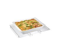 Avilia Rejilla de refrigeración Rectangular de 45 x 30 cm - Ideal para Guardar Tartas y Dulces para Decorar o Enfriar - Plegable Ahorra Espacio y fácil de Limpiar y Guardar - Materiales Resistentes