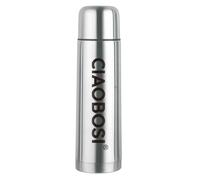 Avizar Botella Térmica de 1L de Acero Inoxidable con Tapa Antigoteo, Plata