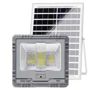 Avizar, foco LED solar de 13W, grado de protección IP67, con batería de 15Ah y panel de 15W, color gris