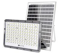 Avizar, foco LED solar de 17W con panel de 20W y sensor, color gris