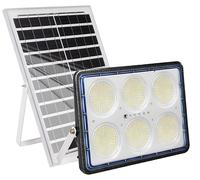 Avizar, foco LED solar de 19W con panel de 20W y sensor, color gris
