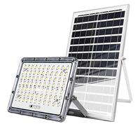 Avizar, foco LED solar para exteriores, 9000K, con sensor automático, color gris