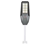 Avizar, lámpara solar LED de 8W con sensor de movimiento y batería de 10000mAh, color negro