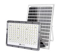 Avizar Proyector Solar LED 17W con Panel Solar 20W y Detección Automática, Gris