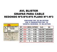 Avl blister grapa cable tv 2417 (caja 15 unidades)