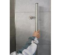 AVLLSO Pasamanos Redondo de 2 Pulgadas para Escaleras/Pórtico/Apartamento/Hospital, Barra de Seguridad para Escaleras Interiores/Exteriores, Soporte de Montaje en Pared(13.5ft/413cm)