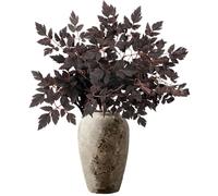 Avoik Plantas artificiales para decoración de otoño, 4 unidades, plantas artificiales, hojas de otoño, ramas artificiales de 65 cm, ramas decorativas para Acción de Gracias, Halloween, fiesta de otoño