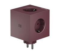 Avolt Regleta AVOLT x Bauhaus-Archiv Square 2 con USB-C Mulberry Red
