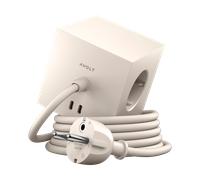 Avolt Regleta eléctrica Square 1. toma de corriente y USB-C 30W 1.8 m Nomad sand