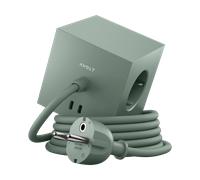 Avolt Regleta eléctrica Square 1. toma de corriente y USB-C 30W 1.8 m Oak green