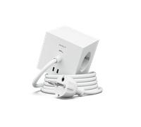 Avolt Regleta eléctrica Square 1. toma de corriente y USB-C 30W 3 m White Martinelli Luce edition