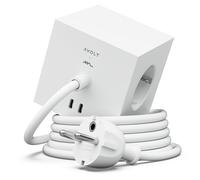 Avolt Regleta eléctrica Square 1. toma de corriente y USB-C 30W 3 m White Martinelli Luce edition