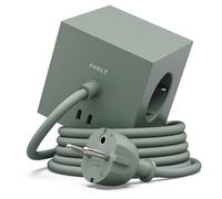 Avolt Regleta eléctrica Square 1. toma de corriente y USB-C 30W 3 m Roble Verde